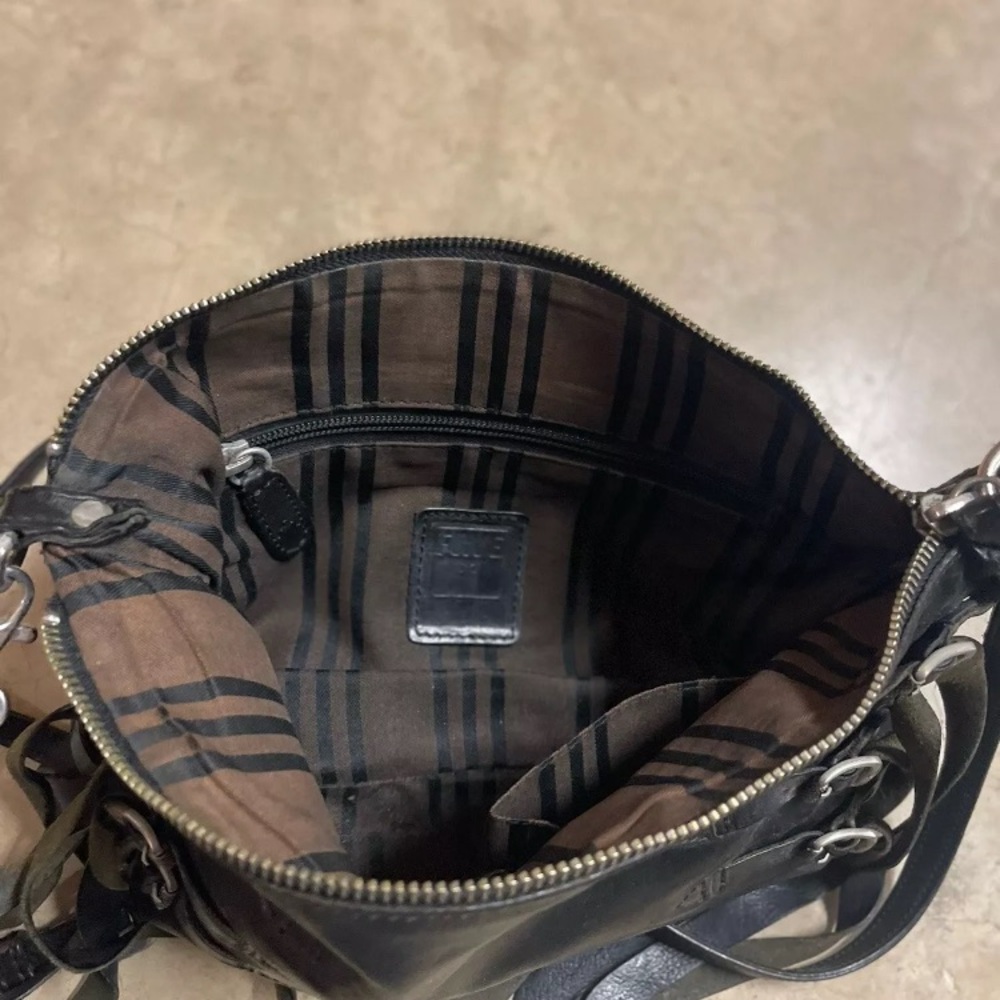 Rare! Frye “Selena” black purse w/ tassels - Picture 7 of 10